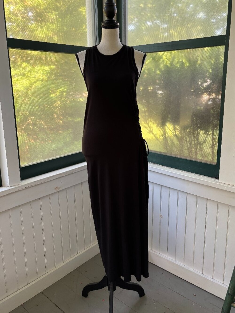 rag & bone Black Lace-Up Side Dress | Lyocell Cotton | Size S Petite| Like New